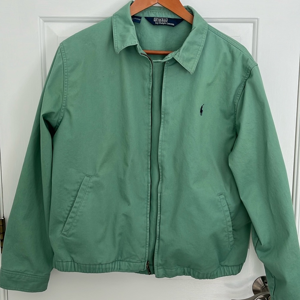 Polo Ralph Lauren men’s twill jacket.  Green